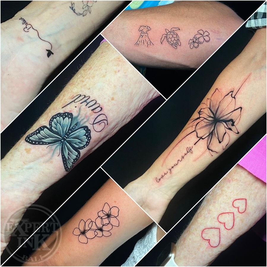 Tiny tattoos in Kuta that carry big meaning. Walk-in services for small, meaningful designs. Express yourself with delicate and impactful ink.